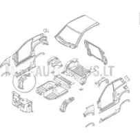 Dubļu sargs priekšējais labais Ligier JS60