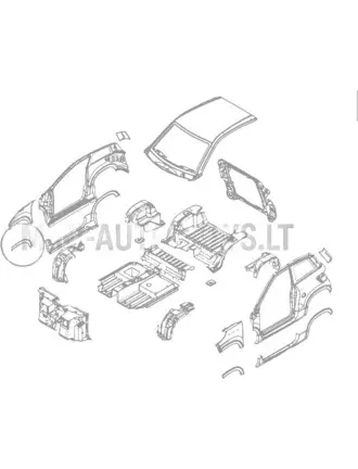 Priekšējais labais spārns Ligier JS60 CHIC