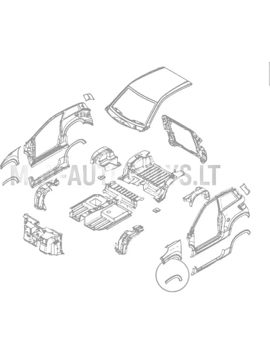 Kreisais priekšējais spārns Ligier JS60 CHIC