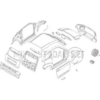 Priekšējais labais spārns Ligier JS50/JS50L Ph1 Blueline