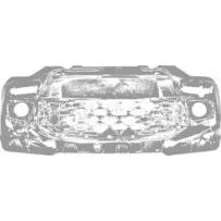 Priekšējā bufera reste Ligier JS50V2 (melna)