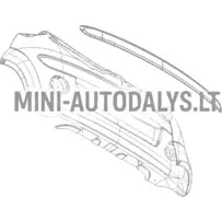 Aizdares hromēts aizmugurējais buferis Microcar Due