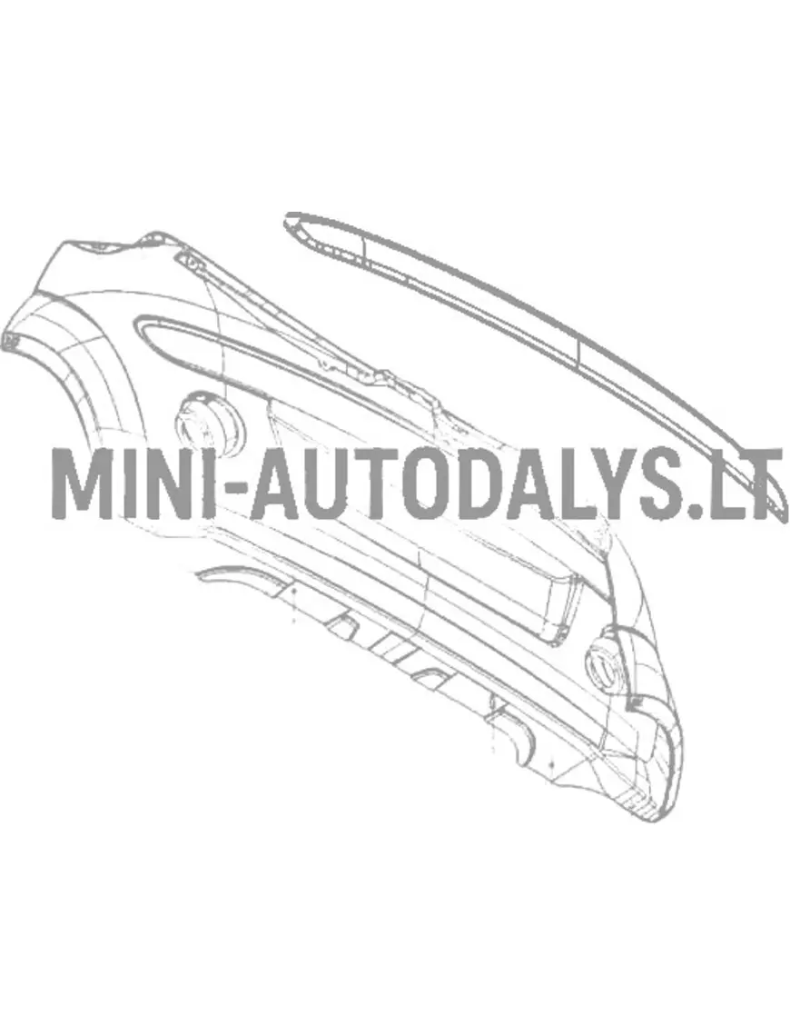 Aizdares hromēts aizmugurējais buferis Microcar Due