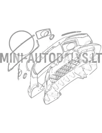 Dekoratīvs priekšējā bufera apdare Ligier JS50/JS50L Ph1 (sarkana)