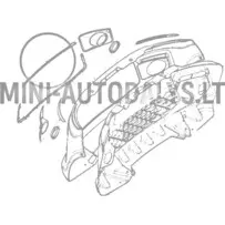 Dekoratīvs priekšējā bufera apdare Ligier JS50/JS50L Ph1 (sarkana)