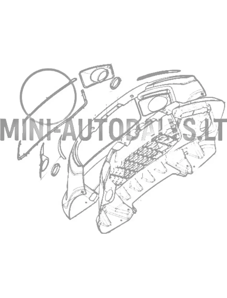 Dekoratīvs priekšējā bufera apdare Ligier JS50/JS50L Ph1 (sarkana)