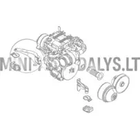 Priekšējais labais dzinēja stiprinājums Ligier / Microcar (Lombardini 502 Progress)