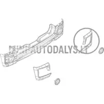 Ligier JS60 Sport Ultimate aizmugurējā bufera labās puses pārsegs (Toledo sarkans)