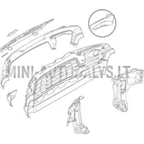 Labā priekšējā bufera spoileris Ligier JS60 Sport Ultimate (reefblue)