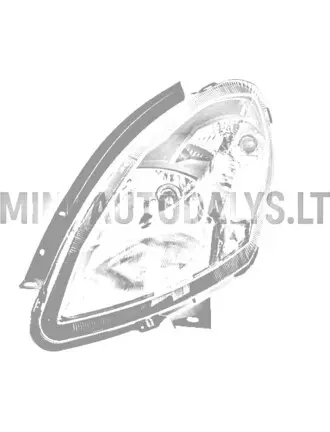 Kreisais priekšējais lukturis Ligier IXO / Ligier JS50 ph1 (melns)