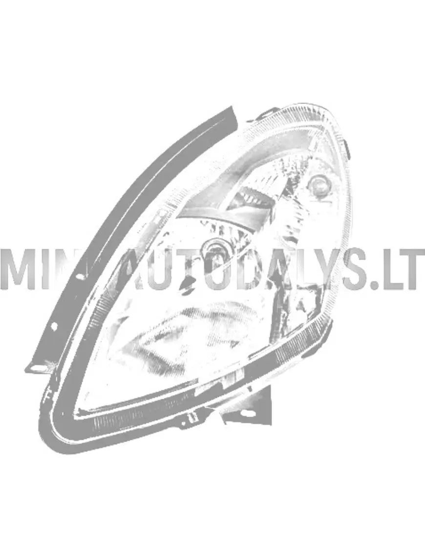 Kreisais priekšējais lukturis Ligier IXO / Ligier JS50 ph1 (melns)