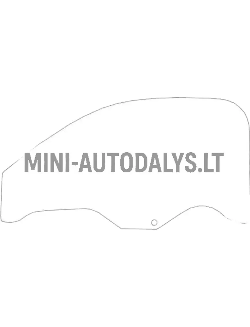 Microcar kreisās puses durvju stikls