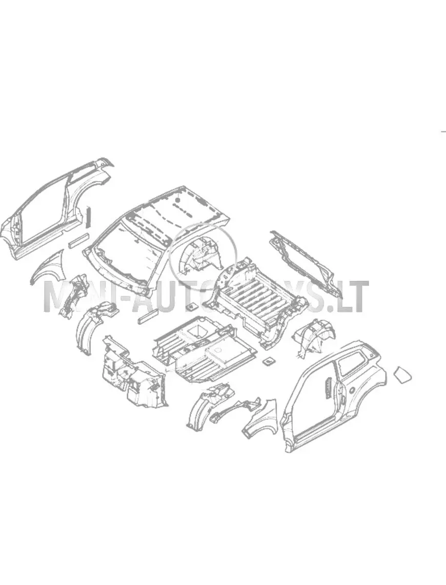 Labā aizmugurējā riteņa arka Ligier JS50 / JS50L Ph1