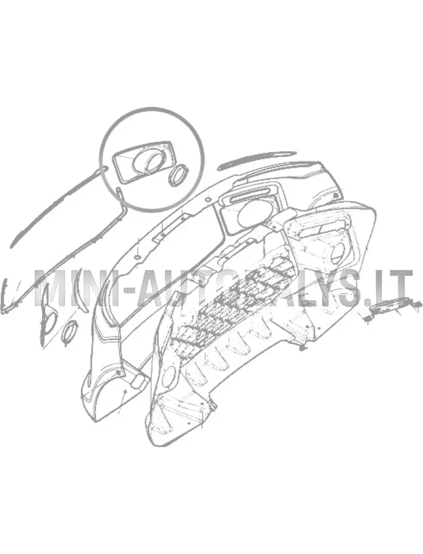 Aizsargrežģis labajā pusē miglas lukturiem Ligier JS50