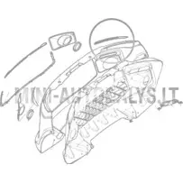 Dekoratīvā apdare zem priekšējā luktura Ligier JS50/JS50L Ph1