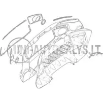 Dekoratīvā apdare zem priekšējā luktura Ligier JS50/JS50L Ph1