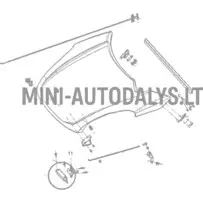 Atbalsta motora pārsega slēdzene Ligier JS50 / JS50L Ph1