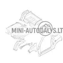 Kreisās puses aizmugurējā riteņa arka Ligier JS50 / JS50L Ph1