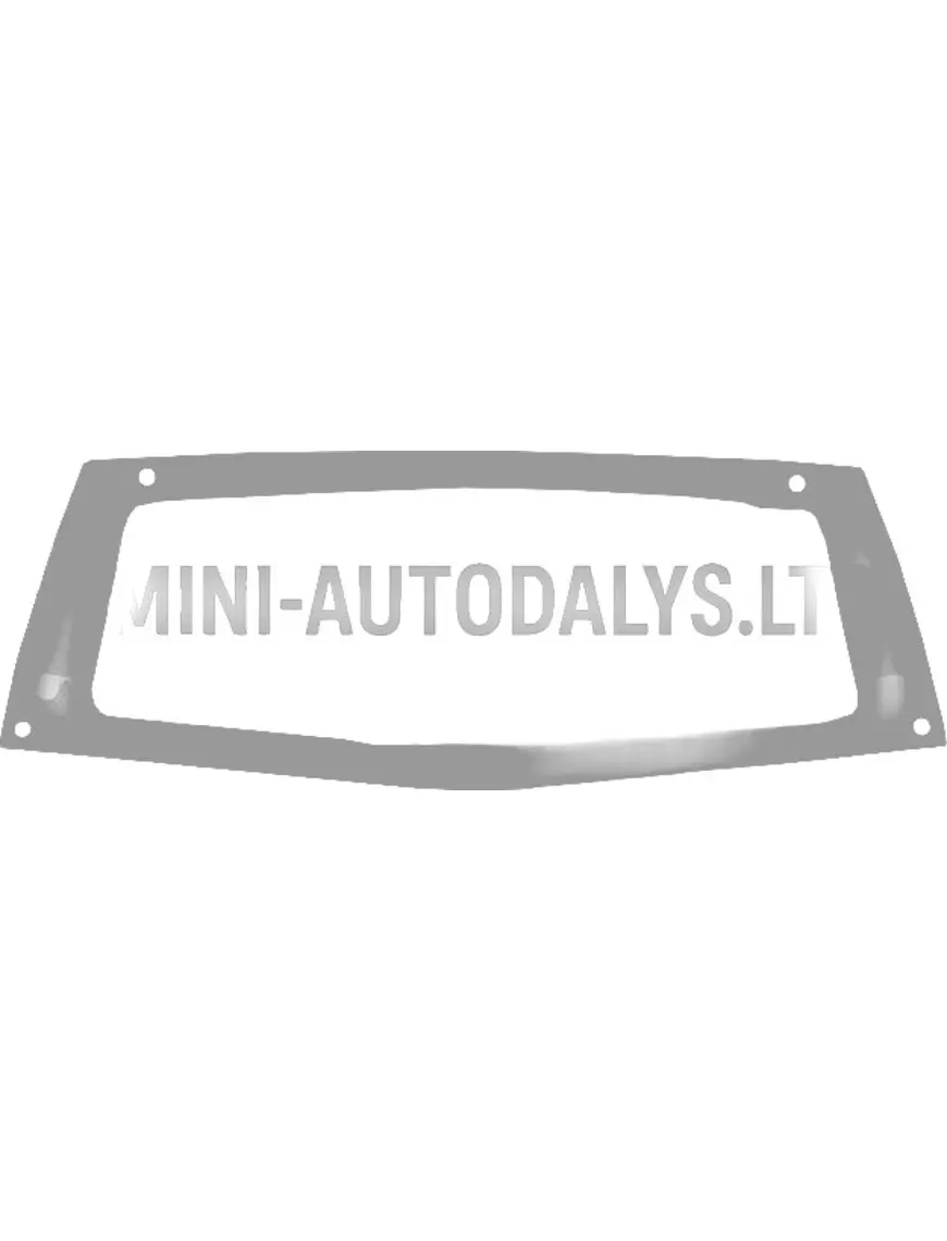 Aizmugurējais logs Aixam 2005-2010 (caurspīdīgs)