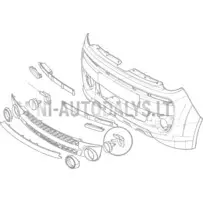 Microcar MGO4 / Dué 3 kreisās puses priekšējā miglas luktura turētājs