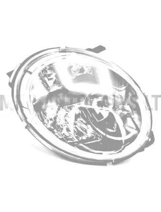 Labais priekšējais lukturis Microcar MGO 4 / MGO 5 / Dué 3 (melns)