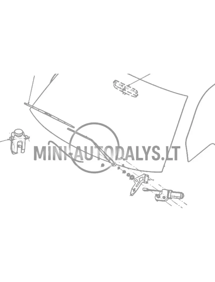 Priekšējā vējstikla tīrītāja svira Ligier JS50 / JS50L Ph1