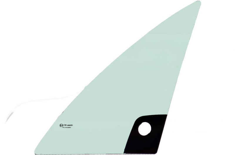 Kreisās puses spararata stikls /lm5/ - ar caurumu Grecav EKE / SONIQUE / LM4