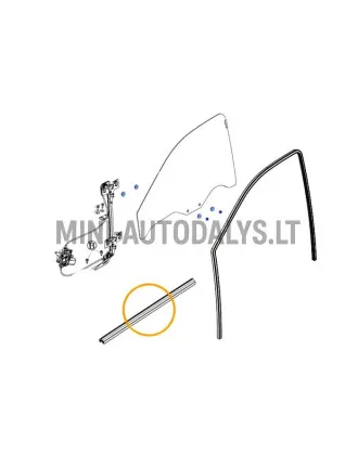 Durvju loga blīvējums Ligier