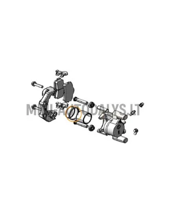 Putekļu blīvgredzens bremžu suporta virzulis priekšā Microcar / Ligier