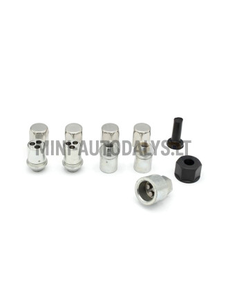 Riteņu aizsardzības pret zādzību skrūvju komplekts M10x1,5