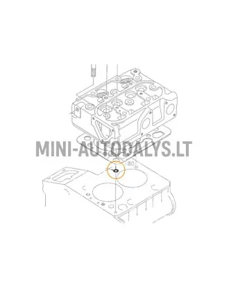 Cilindra galvas blīve ar gredzenblīvi "Aixam Kubota
