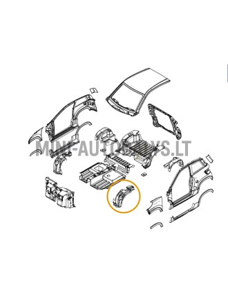 Dubļu sargs priekšējais kreisais Ligier JS60