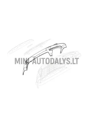 Priekšējais bamperis Ligier JS60 CHIC (grafīta pelēks)