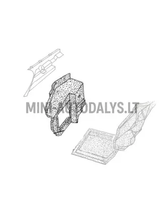 Dzinēja izolācijas spārns priekšējais labais Aixam Impulsion / Vision