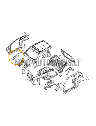 Labais priekšējais spārns Ligier JS50 / JS50L Ph1
