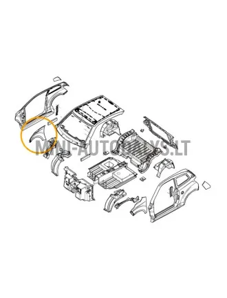 Labais priekšējais spārns Ligier JS50 / JS50L Ph1