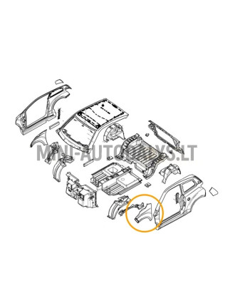 Ligier JS50/JS50L Ph1 kreisās puses priekšējais spārns