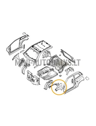 Kreisais priekšējais spārns Ligier JS50 / JS50L Ph1