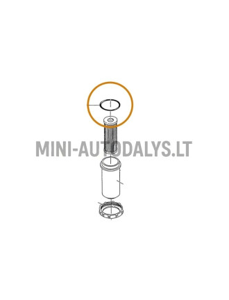 Degvielas filtra korpuss ar blīvgredzenu Kubota Z402 (1. modelis)