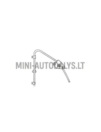 Logu mehānisma manuāla vadība kreisajā pusē Aixam Impulsion / Minauto