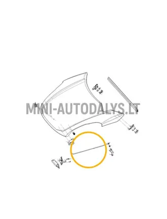 Stūres stieņa uzgalis Ligier JS50 / JS50L Ph1