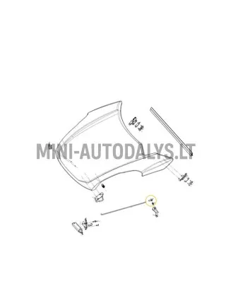 Kājas stieņa pārsegs Ligier JS50 / JS50L Ph1