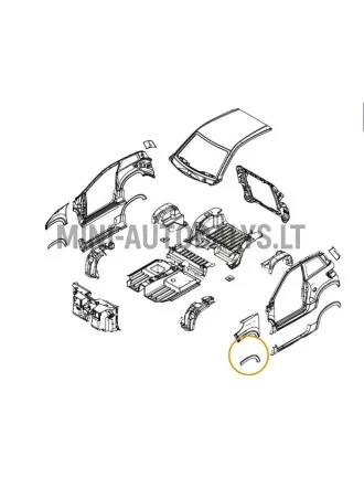 Kreisais priekšējais spārns Ligier JS60 CHIC
