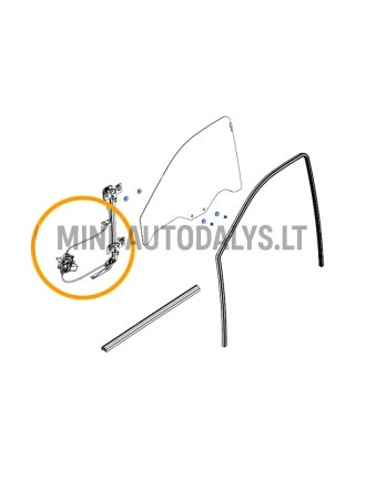 Elektriskais logu pacēlājs labajām durvīm Ligier JS60