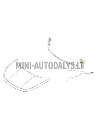 Motora pārsega eņģe priekšējā kreisā Ligier JS60