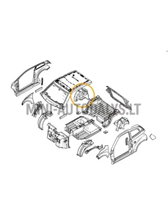 Labā aizmugurējā riteņa arka Ligier JS50 / JS50L Ph1