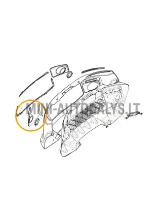 Ligier JS50 kreisās puses miglas lukturu režģis