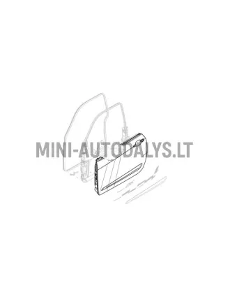 Kreisās puses durvju panelis Ligier JS50 / JS50L