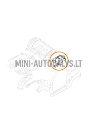 Kreisās puses aizmugurējā riteņa arka Ligier JS50 / JS50L Ph1