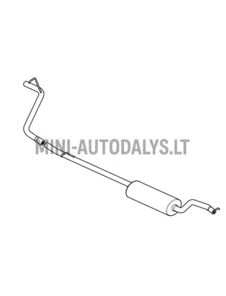 Aizmugurējais trokšņa slāpētājs Microcar MGO2 / M8 / JSRC